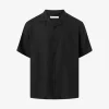 Box Fit Short Sleeved Organic Linen Shirt Made Of Organic Linen