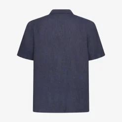 Box Fit Short Sleeved Organic Linen Shirt Made Of Organic Linen
