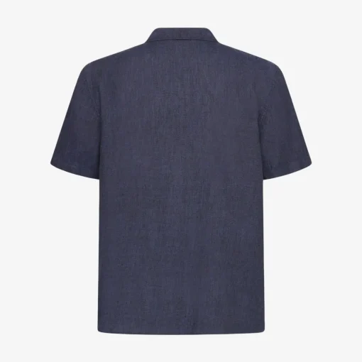 Box Fit Short Sleeved Organic Linen Shirt Made Of Organic Linen
