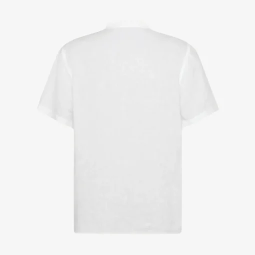Box Fit Short Sleeved Organic Linen Shirt Made Of Organic Linen