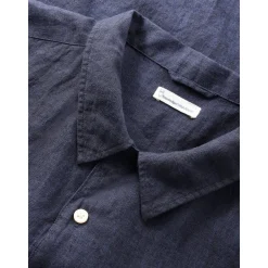 Box Fit Short Sleeved Organic Linen Shirt Made Of Organic Linen