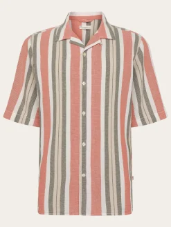 Box Short Sleeve Striped Shirt Made Of Organic Cotton