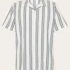 Box Short Sleeve Striped Shirt Made Of Organic Cotton