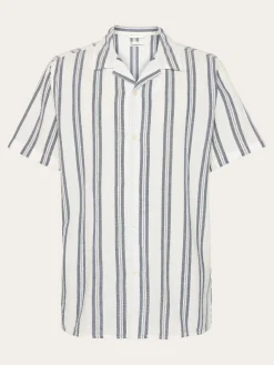 Box Short Sleeve Striped Shirt Made Of Organic Cotton