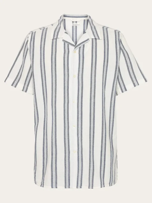 Box Short Sleeve Striped Shirt Made Of Organic Cotton