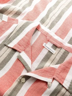 Box Short Sleeve Striped Shirt Made Of Organic Cotton