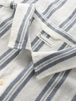 Box Short Sleeve Striped Shirt Made Of Organic Cotton