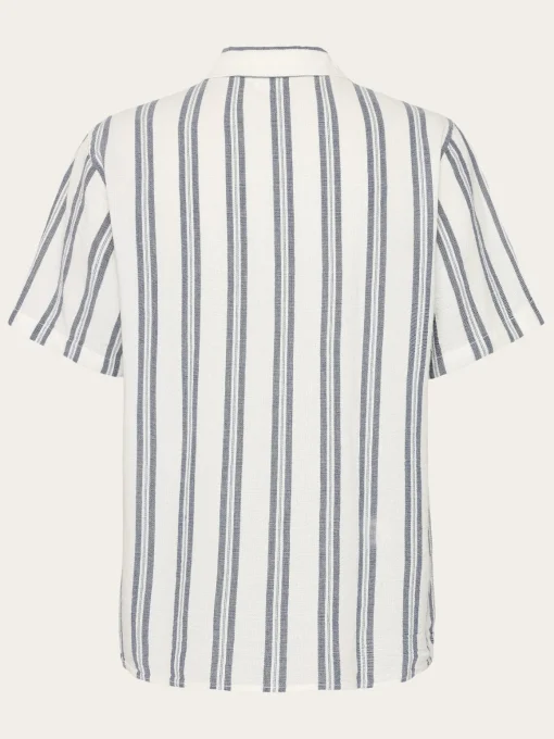 Box Short Sleeve Striped Shirt Made Of Organic Cotton
