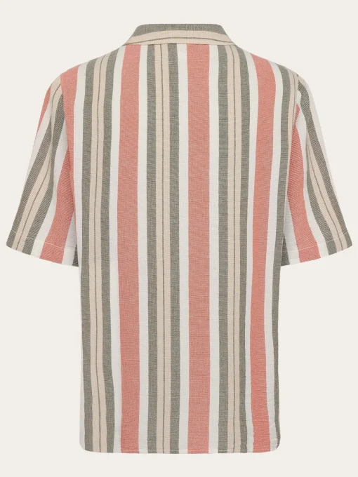 Box Short Sleeve Striped Shirt Made Of Organic Cotton