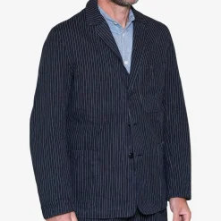 Chalk Stripe Engineer Jacket Made Of Cotton