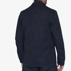 Chalk Stripe Engineer Jacket Made Of Cotton