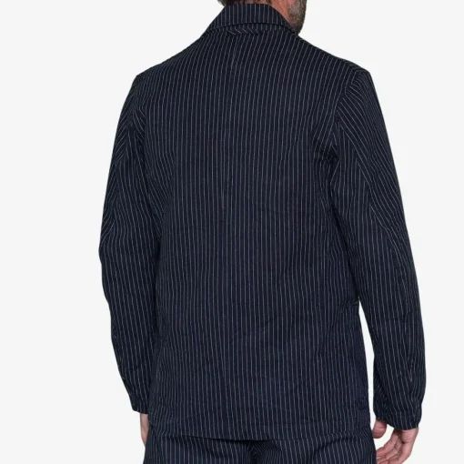 Chalk Stripe Engineer Jacket Made Of Cotton