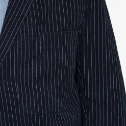 Chalk Stripe Engineer Jacket Made Of Cotton