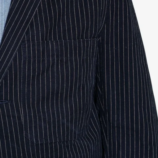Chalk Stripe Engineer Jacket Made Of Cotton