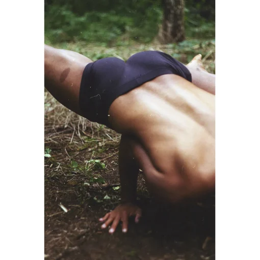 Cotton Trunk Short Charcoal Made Of Fairtrade Organic Cotton Mix