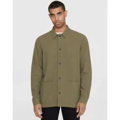 Crushed Cotton Overshirt Made Of Organic Cotton
