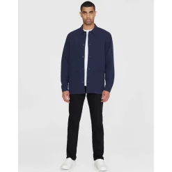 Crushed Cotton Overshirt Made Of Organic Cotton