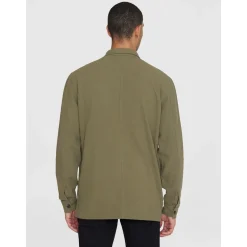 Crushed Cotton Overshirt Made Of Organic Cotton
