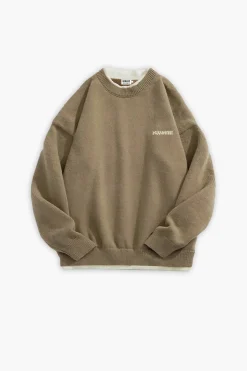 Double Collar Boxy Sweater Made Of Organic Cotton