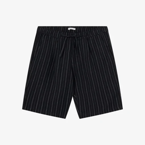 FIG Loose Striped Linen Shorts Made Of Organic Cotton
