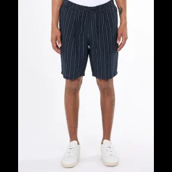 FIG Loose Striped Linen Shorts Made Of Organic Cotton