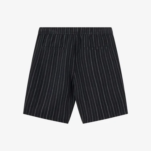 FIG Loose Striped Linen Shorts Made Of Organic Cotton