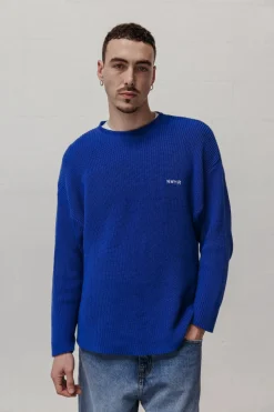 Light Blue Sweater Made Of Organic Cotton