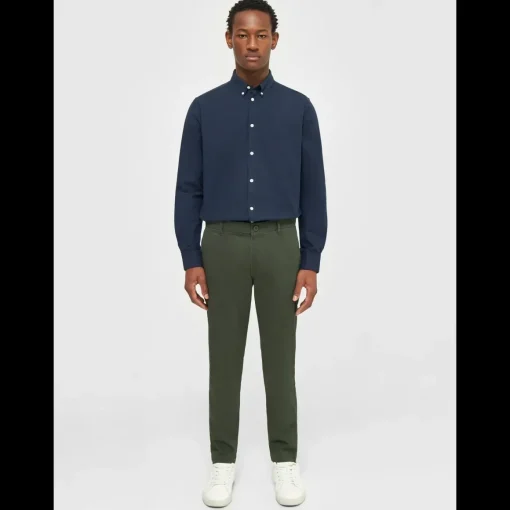 Luca Slim Twill Chinos Made Of Organic Cotton Mix