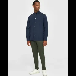 Luca Slim Twill Chinos Made Of Organic Cotton Mix