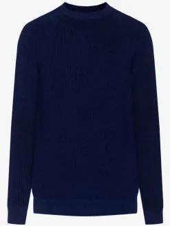 O-neck Rib Knit Made Of Merino Wool