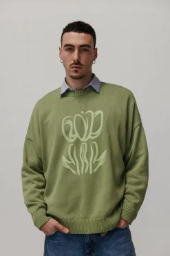 Printed Tulip Sweater Made Of Organic Cotton