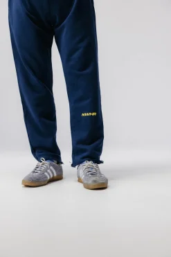Soft Navy Trousers Made Of Organic Cotton