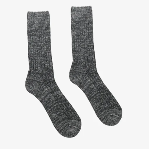 The Huison 100% Recycled Teal Fleck Socks Made Of Cotton Mix
