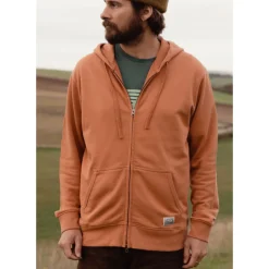 Tobias Midweight Zip Hoodie Made From Organic Cotton