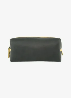 Washbag Medium - Black with Yellow Trim Made Of Firehose/Parachute silk