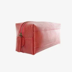 Washbag Medium - Red Made Of Firehose/Parachute silk